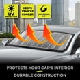 thumbnail image 4 of Auto Drive Heavy Duty Double Bubble Universal Fit Windshield Sun Shade, 4 of 9