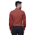 thumbnail image 4 of BESTMAN Formal Shirts For Men Slim Fit Printed Full Sleeve Shirts For Men, 4 of 5