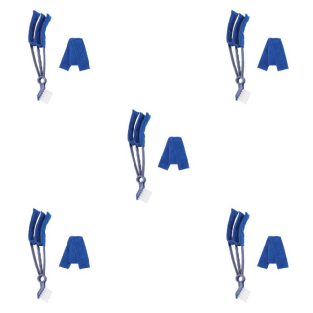 Maytalsory Window Blinds Dual Purpose Brush For Easy Cleaning Cleaning Brush Microfiber Duster PP Made Easy To Clean Blue + Cloth 5Set