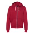 thumbnail image 1 of American Apparel Flex Fleece Unisex Full-Zip Hoodie, 2XL, Cranberry, 1 of 2