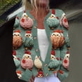 thumbnail image 1 of Jsaierl Womens Christmas Cardigan Sweaters Plus Size Dressy Long Sleeve Cute Printed Open Front Button Knit Outwear, 1 of 3