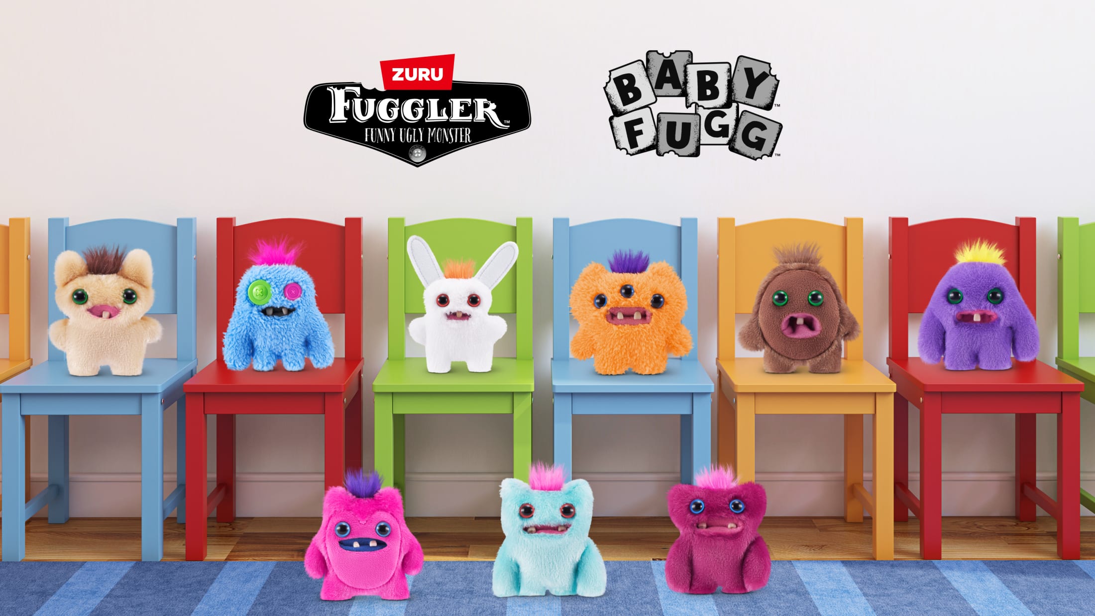 Fuggler Baby Fuggs 3,5 pouces Série 4 de ZURU, Funny Ugly Monster Jouet en peluche