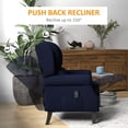 thumbnail image 4 of HOMCOM Fauteuil Inclinable de Massage Fauteuil Inclinable à Poussée avec Repose-Pieds, 4 of 10