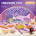 thumbnail image 3 of Kids Afternoon Tea Pretend Play Set – Kitchen Tableware, Tea & Food Toys with Storage Case, 3 of 8