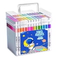 thumbnail image 4 of Rongfmy 120Pcs Acrylic Paint Markers with Storage Box Marker Pens Set Acrylic Paint Pens, 4 of 7
