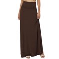 thumbnail image 1 of TheMogan Jupe Longue Maxi Décontractée en Jersey Drapé Pliable pour Femmes Grande Taille, 1 of 7