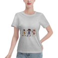 thumbnail image 1 of T-Shirt Basique à Manches Courtes pour Femmes une Pièce, 1 of 6