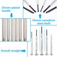 thumbnail image 3 of 11PCS Mini Precision Screwdriver Set, Small Screwdriver Set for Electronics, Toys, Computer, Watch Repair(Black), 3 of 5