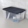thumbnail image 4 of Sterilite 116 Qt Heavy Duty Box Stackable Storage Bin with Lid, (8 Pack), 4 of 9