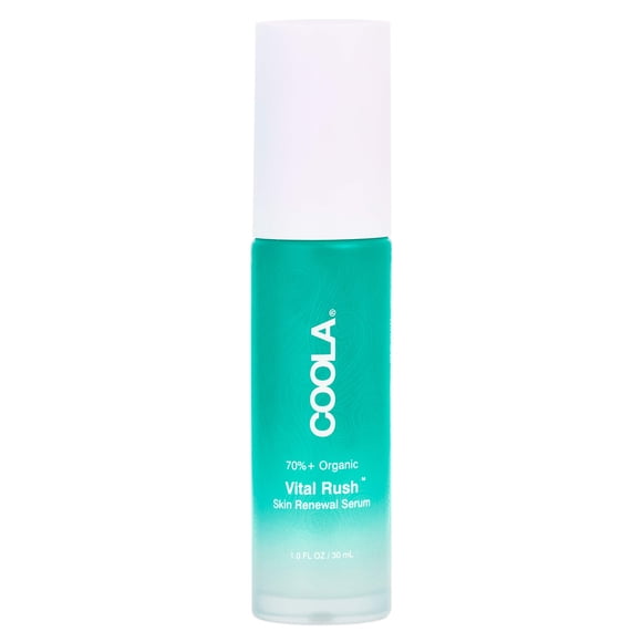 COOLA Sérum de Renouvellement Cutané Biologique Vital Rush, Protection de la Barrière Cutanée Testée par des Dermatologues avec Vitamine C et Acide Hyaluronique, Végane et Sans Gluten, 1 Fl Oz