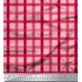 thumbnail image 1 of Soimoi polyester Crepe Fabric Check Check Print Fabric by the Yard 42 Inch Wide, 1 of 5