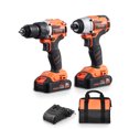 thumbnail image 1 of VEVOR Kit Combo d'Outils Max 20V Sans Fil 2-Outils avec Batteries 2.0 Ah, 1 of 9