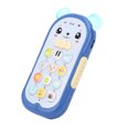 thumbnail image 3 of Baby Phone Toy, Silicone  Lightweight Portable Children Phone To  For Home For Kindergarten Blue, 3 of 8