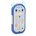 thumbnail image 2 of Baby Phone Toy, Silicone  Lightweight Portable Children Phone To  For Home For Kindergarten Blue, 2 of 8