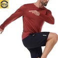 thumbnail image 4 of Pitauce Men's UPF 50+ Swim Shirt Rash Guard Long Sleeve Quick Dry Lightweight SPF Sun UV Protection Shirts for Hiking Fishing Running, 4 of 9