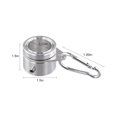 thumbnail image 3 of 1 Set Flags Pole Clip Mounting Rings With Clip Flagspole Fittings Rotating Flagspole Rings Flagpole Swivel Buckle Accessories, 3 of 8