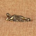 thumbnail image 2 of Bgsha Pure Brass Small Ornament Figurines Copper Sleeping Buddha Statue Home Decor, 2 of 9