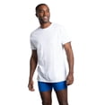 thumbnail image 3 of Fruit Of The Loom T-Shirt à Col Ras du Cou pour Hommes, Reste Rentré, Lot de 6, 2TG, Blanc, 3 of 13