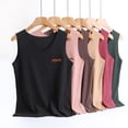 thumbnail image 5 of JDQJBZ Womens Sleeveless Sweater Vest Thermal Solid Color V Neck Warm Layering Undershirt Top, 5 of 5