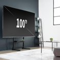 thumbnail image 2 of Support de Téléviseur sur Pied Robuste de 55 à 100 Pouces, Supporte jusqu'à 154 Lb, Grand Support TV avec Tablette de Rangement, Noir, 2 of 9