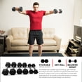 thumbnail image 4 of HolaHatha Iron Hexagonal Cast Home Exercise Dumbbell Free Weight, 40 Pounds, 4 of 11