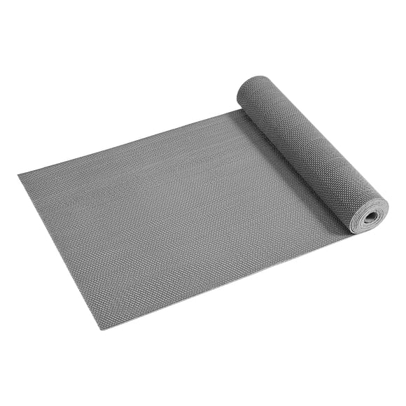 KFFKFF Drainage Mat, 3 x 16.4 ft, PVC Non Slip Commercial Floor Mat, Wet Area Water Drain Splash Matting Hollow Doormat Roll, for Outdoor Indoor, Gray