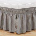thumbnail image 2 of Solid Color Elastic Bed Skirt Wrinkle Free Dust Ruffle for Twin Queen King US Size, 2 of 5