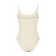 thumbnail image 4 of Penkiiy Combinaisons pour Femmes Combinaison pour Femmes à Encolure Basse Côtelée Sans Manches Débardeur Justaucorps Moulant Beige TP Combinaisons, 4 of 5
