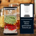 thumbnail image 4 of Aufmer Kimchi Storage Jar, Liquid Solid Separation Pickle Container, Airtight Seal Plastic Fermentation Jar for Kitchen, 4 of 4