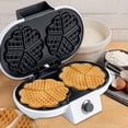 thumbnail image 2 of Amdohai 1000W Waffle Maker with Non-Stick Plate Double Heart Waffle Iron Stainless Steel Housing Waffle Iron Machine for Home Breakfast, 2 of 8