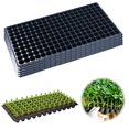 thumbnail image 4 of CJiaWei 5pcs 200 Lids Growing Trays Mini Cells Germination Vegetable Trays Heavy Duty Sprout Growing Flat Sprout Tray For Transplant Growing Microgreens, 4 of 5