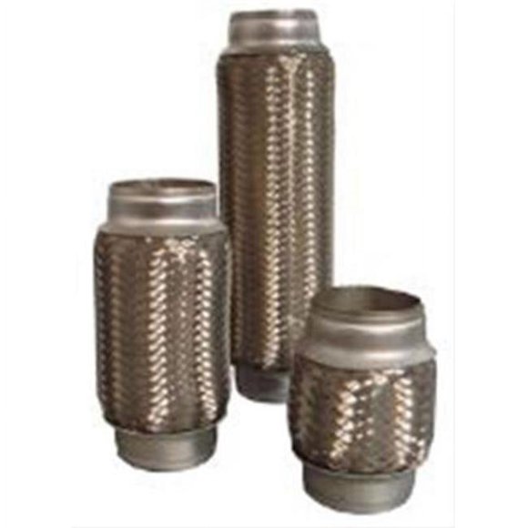 AP Exhaust APEFT25006N 2.5 in. Core 2.5 in. Necks 10 in. Oal with Inner Braid Flex Coupling