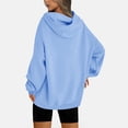 thumbnail image 2 of Besolor Womens Plus Size Hoodies Long Sleeve Drawstring Pullover Tops Casual Loose Fall Winter Hooded Sweatshirts, 2 of 6
