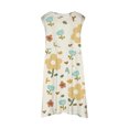 thumbnail image 4 of PMVFHDE Robe à Imprimé Floral pour Filles Mignonne Sans Manches à Col Rond Robe de Printemps Été Respirante Robe de Mode Quotidienne pour Tout-Petits Vert Menthe,3-4, 4 of 5