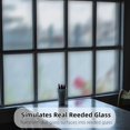 thumbnail image 2 of 45x300cm Reeded Glass Window Film, Window Privacy Film, Frosted Window Vinyl, 3D Decorative Window Decals Non Adhesive for Bathroom Living Room, 2 of 5