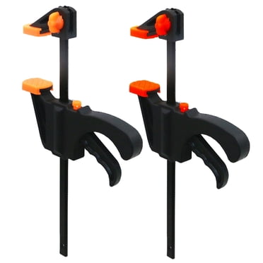 Wood Working Clamps 2Pc 91Mm Wood Working Bar F Clamp Clamps Grip Ratchet Quick Release Fixed