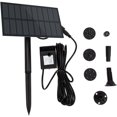 thumbnail image 1 of Miangastore Solar Powered Water Fountain Pump for Garden with ABS Material and Black Color 1 Set, 1 of 8