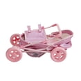 thumbnail image 4 of Teamson Kids Landau pour Poupée Bébé avec Housse, Auvent Rétractable et Rangement, Paillettes Rose Vif, 4 of 8