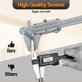 thumbnail image 3 of Edtara Overhead Garage Storage Rack, 3x8ft Heavy Duty Metal Ceiling Organizer, 600lb Capacity, 22-40" Adjustable Height for Seasonal Items, 3 of 8