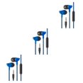 thumbnail image 2 of maskred Phone Music Wired Earphone In -ear Wire Control Cellphone 3 .5mm Plug Earbuds Headset 80cm 3Set, 2 of 6