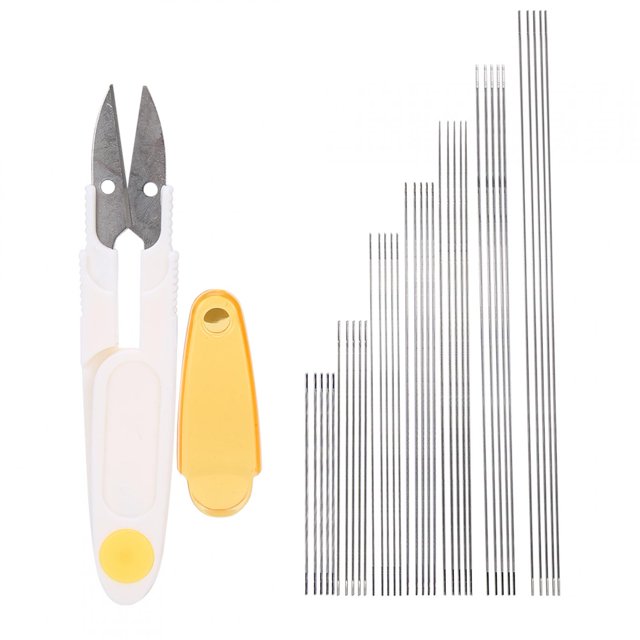 Beading Needle DIY Middle Opening Pins Hand‑Made Necklace Jewelry Sewing Tool Kit