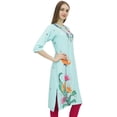 thumbnail image 3 of Bimba Kurta Indienne pour Femmes Bollywood Designer Verte Kurti Ethnique Tunique Robe-14, 3 of 6
