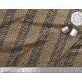 thumbnail image 2 of Soimoi Brown Poly Georgette Fabric Stripe,Leopard & Wild Animal Skin Decor Fabric Printed BTY 52 Inch Wide, 2 of 3