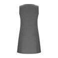 thumbnail image 4 of Ovzne Robes d'Été pour Femmes Robe de Plage Mode pour Femmes Robe Décontractée Unie Robe à Poches Robe Débardeur Robe Longue Robe de Vacances Liquidation, 4 of 6