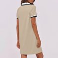 thumbnail image 4 of Dvprdro Robes pour Femmes Mode Classique Manches Courtes Mini Robe Décontractée Été Tennis Golf avec Poches, 4 of 5