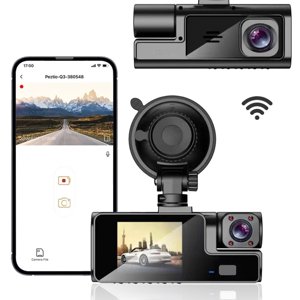 Meitianfacai Dash Cam 1080P HD ,Driving Recorder Wide View , Night Vision Dash Cam,Built-in WIFi Dashboard Camera， Accident Lock Car Camera Recorder, Loop Recording, Parking Monitor