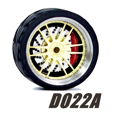 thumbnail image 1 of Carlomo Roues 1/64 pour Modèle de Voiture D-Class 2 Ensemble de Détail en Alliage Pièces de Réparation avec Pneus en Caoutchouc Disques de Frein Passe-Temps Adultes D022A, 1 of 6