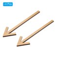 thumbnail image 3 of Unique Bargains 6.3' Self Stick Arrow Sign, 4 Pack Acrylic Directional Sign Sticker Self-Adhesive Gold, 3 of 6