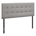 thumbnail image 2 of Monarch Specialties Bed, Headboard Only, Full Size, Bedroom, Upholstered, Linen Look, Grey, Transitional, 2 of 3