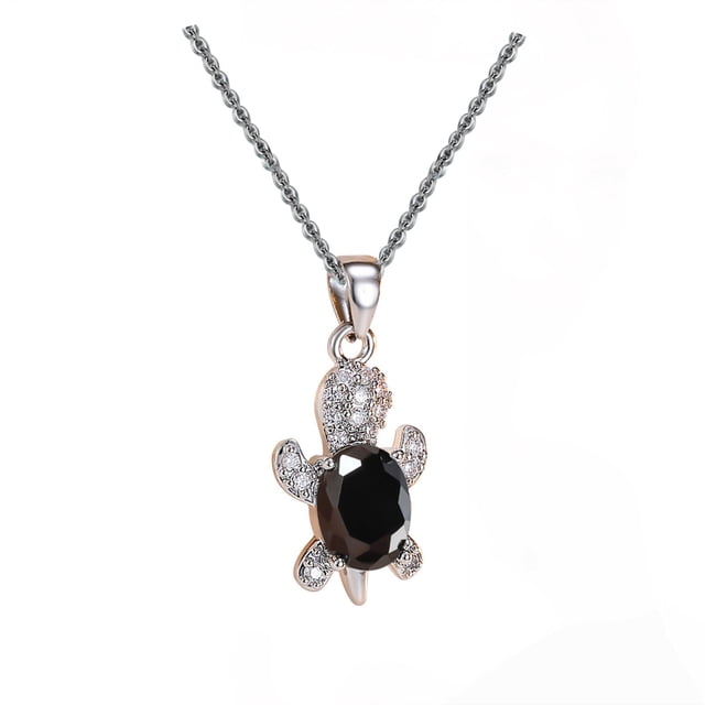 Openpig Birthstone Turtle Necklace Jewelry For Women Blue Nice Processed